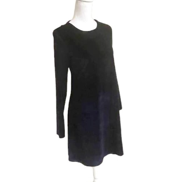 Velvet Navy A-Line Swing Skater Mini Holiday Event Party Cocktail Dress - Picture 2 of 13